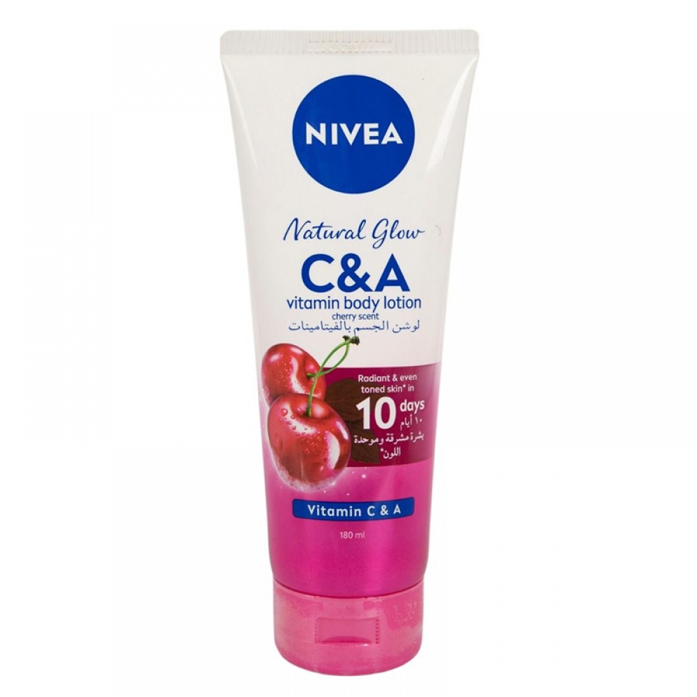 Nivea, Body Lotion, Vitamin C & A, With Cherry Scent - 180 Ml