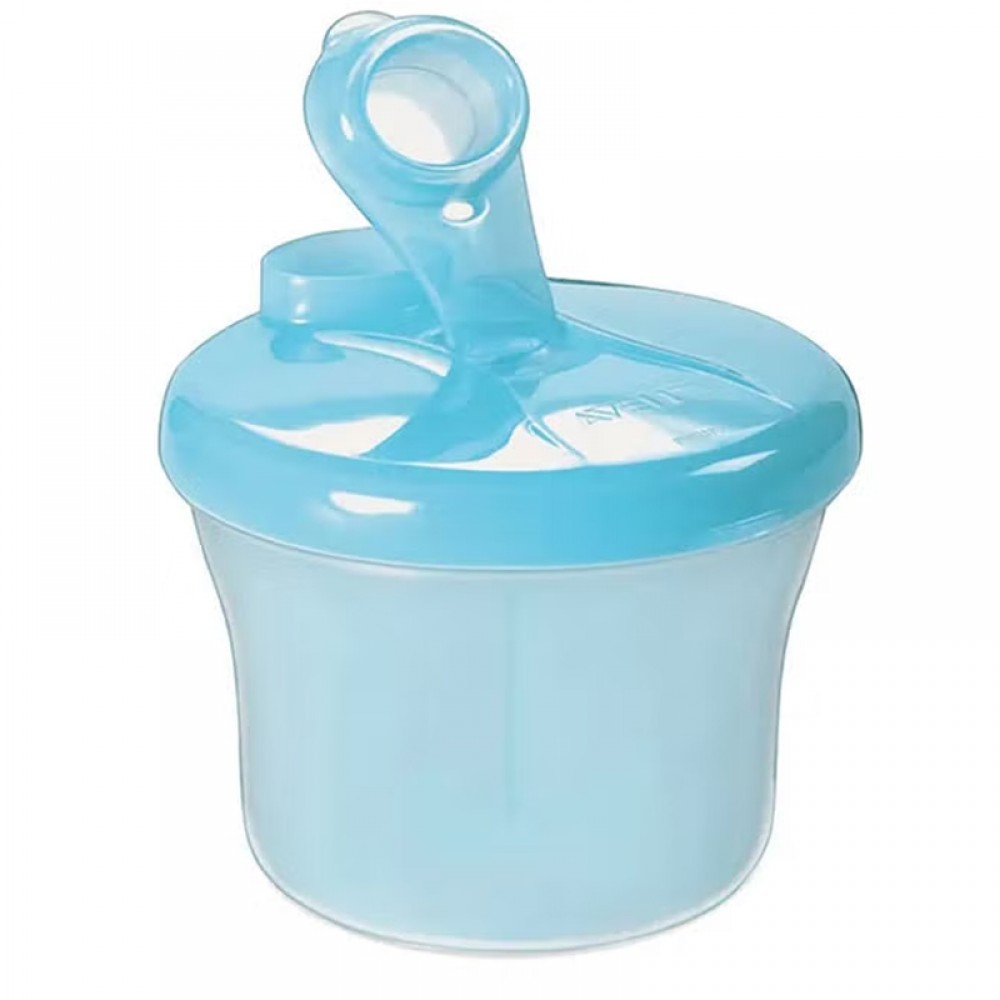 BPA-free Material Milk Powder Dispenser With Rotating Cap, Removable Inner Sections- Blue