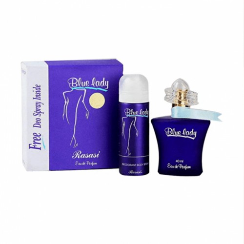 Rasasi Blue Lady + Deo Eau De Perfum For Women 40ml Rasasi Blue Lady + Deo Eau De Perfum For Women 40ml