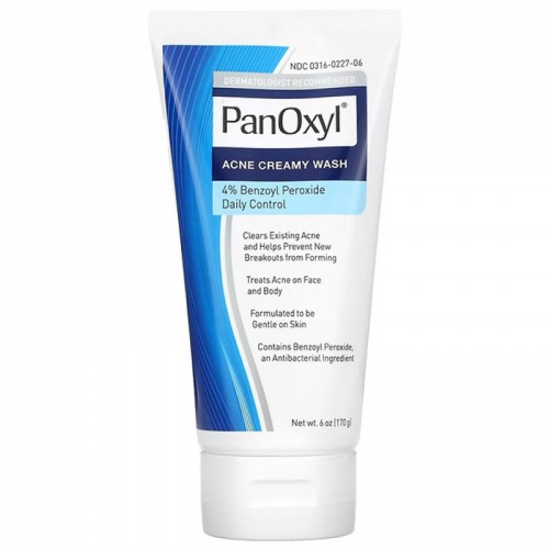 PanOxyl - Acne Creamy Wash 4 Percent Benzoyl Peroxide Daily Control, 6 Ounce PanOxyl - Acne Creamy Wash 4 Percent Benzoyl Peroxide Daily Control, 6 Ounce