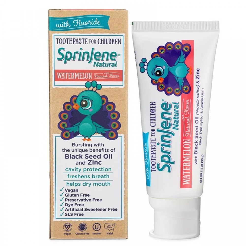 Sprinjene Toothpaste for Kids Watermelon Flavor - 99gm