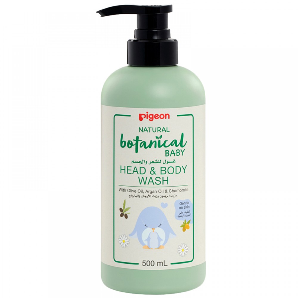 Pigeon - Natural Botanical Baby Head & Body Wash 500ml