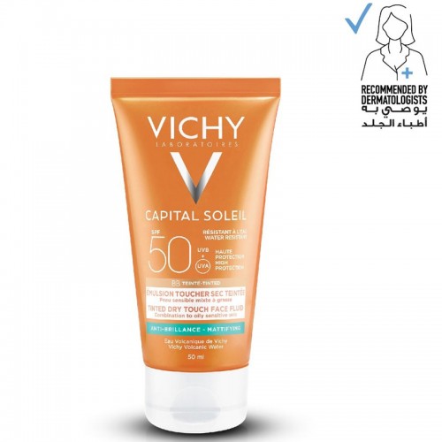 Vichy, Sunscreen, Ideal Soleil, Mattifying Face Fluid, Dry touch Spf 50 - 50 Ml Vichy, Sunscreen, Ideal Soleil, Mattifying Face Fluid, Dry touch Spf 50 - 50 Ml