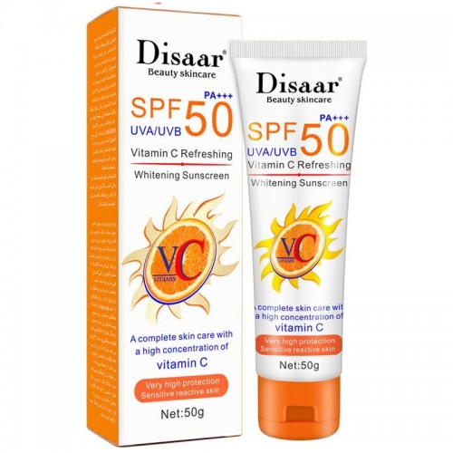 ديسار كريم واقي شمس مع فيتامين سي بعامل حماية (SPF 50) - 50 جم ديسار كريم واقي شمس مع فيتامين سي بعامل حماية (SPF 50) - 50 جم