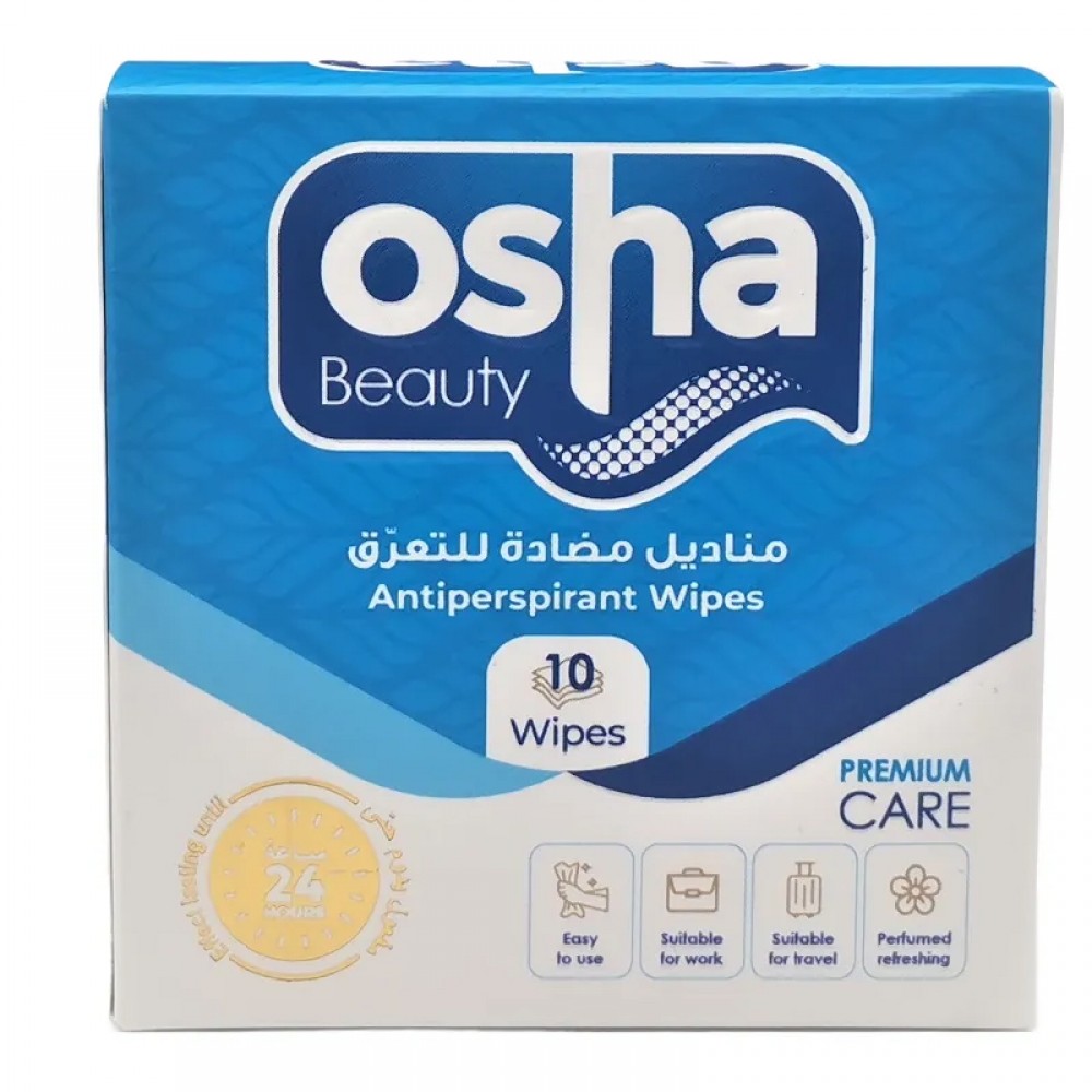 Osha Beauty Antiperspirant Wipes For Men - 10 Wipes