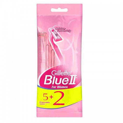 GILLETTE BLUE 2 SHAVER FOR WOMEN 5 + 2