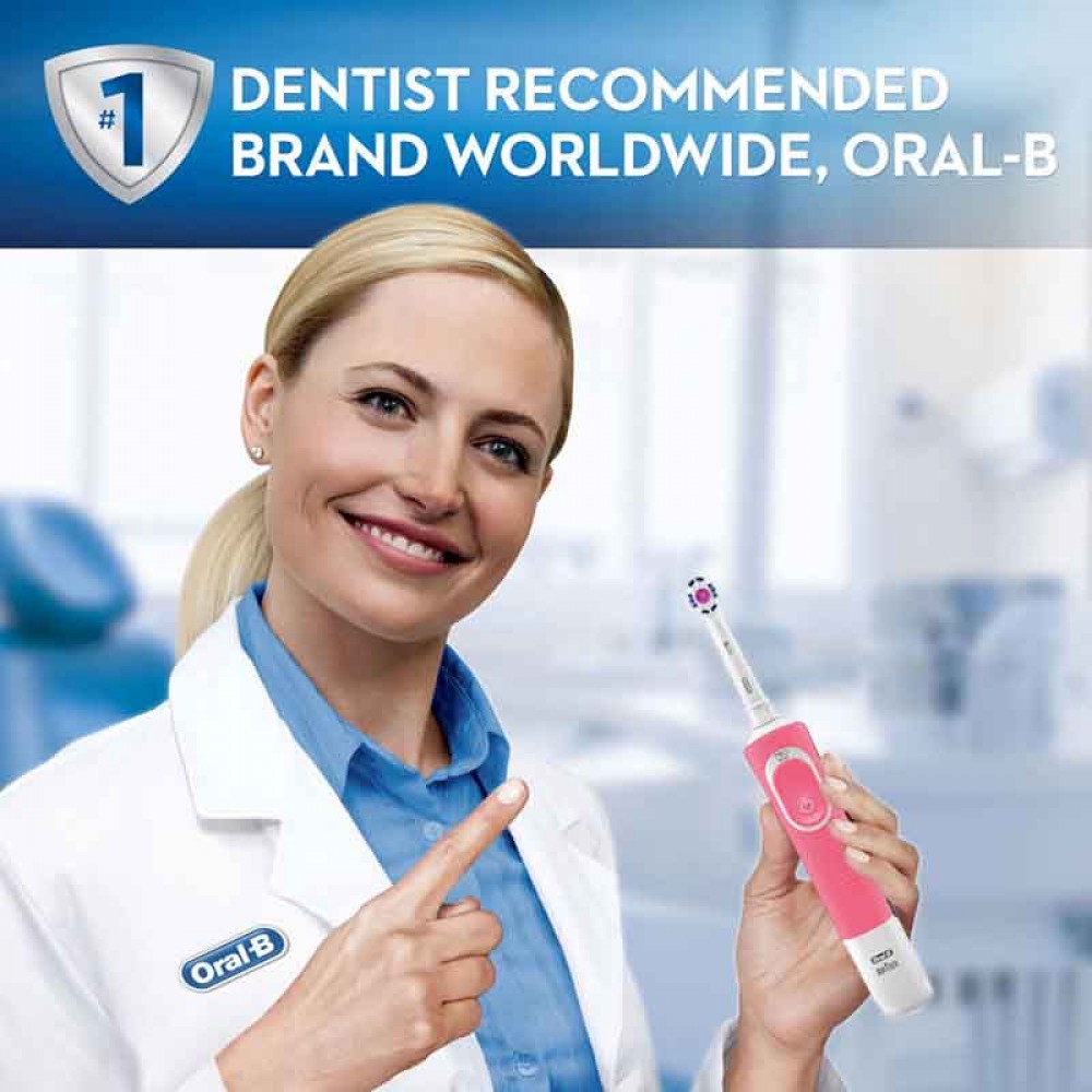 ORAL-B , VITALITY ELECTRIC RECHARGEABLE TOOTHBRUSH , ROSE