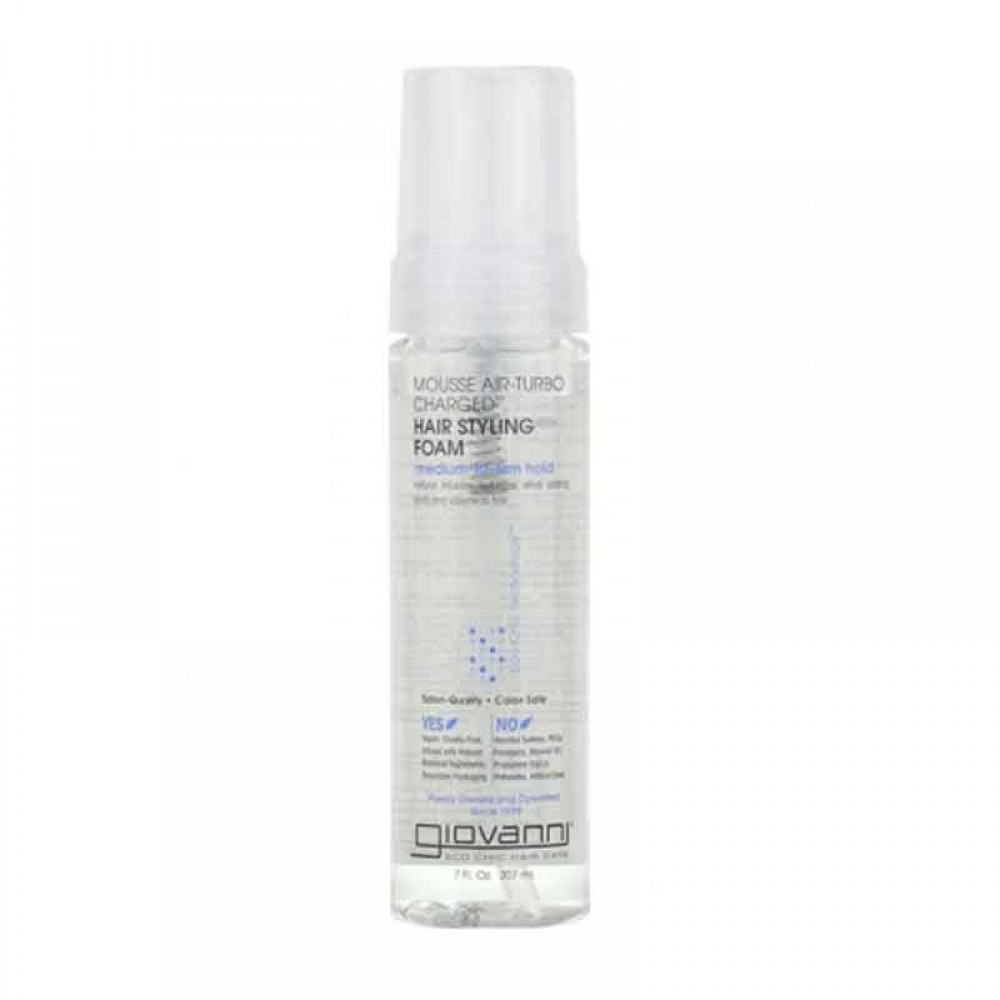 Giovanni Mousse Air-Turbo Charged Hair Styling Foam Medium-to-Firm Hold - 207ml