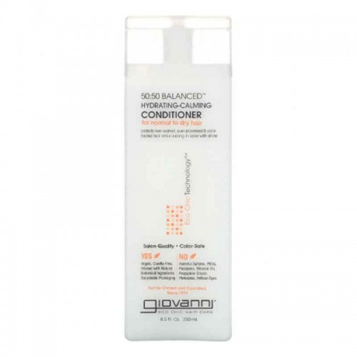 بلسم 50:50 المتوازن المرطب والملطف للشعر من جيوفاني - 250مل
