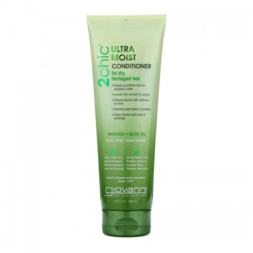 بلسم 2 تشيك فائق الترطيب للشعر الجاف التالف بالأفوكادو و زيت الزيتون من جيوفاني - 250 مل