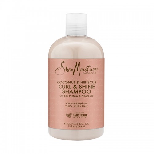 Shea Moisture Coconut & Hibiscus & Curl & Shine Shampoo - 384ml