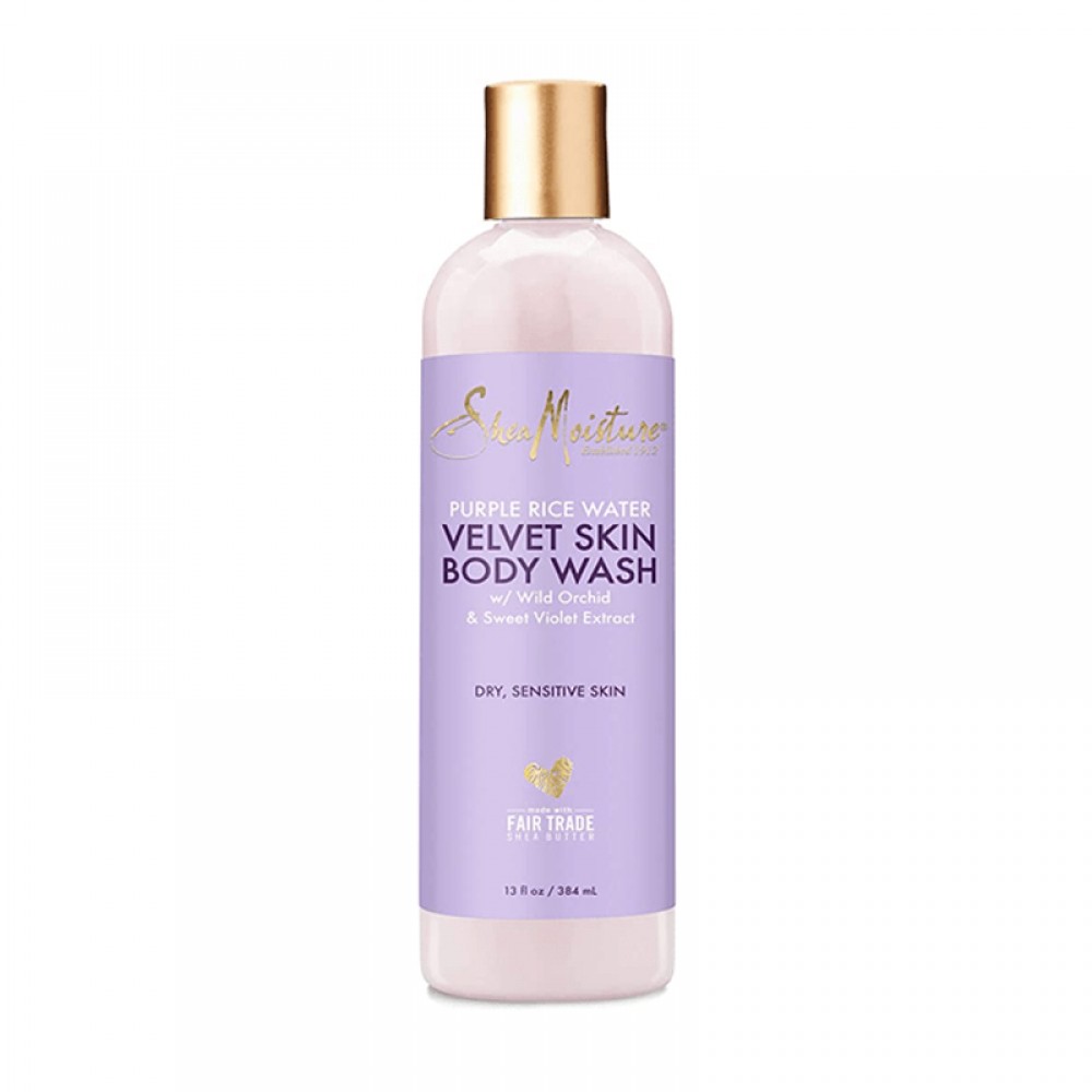 Shea Moisture Purple Rice Water Velvet Skin Body Wash - 384ml