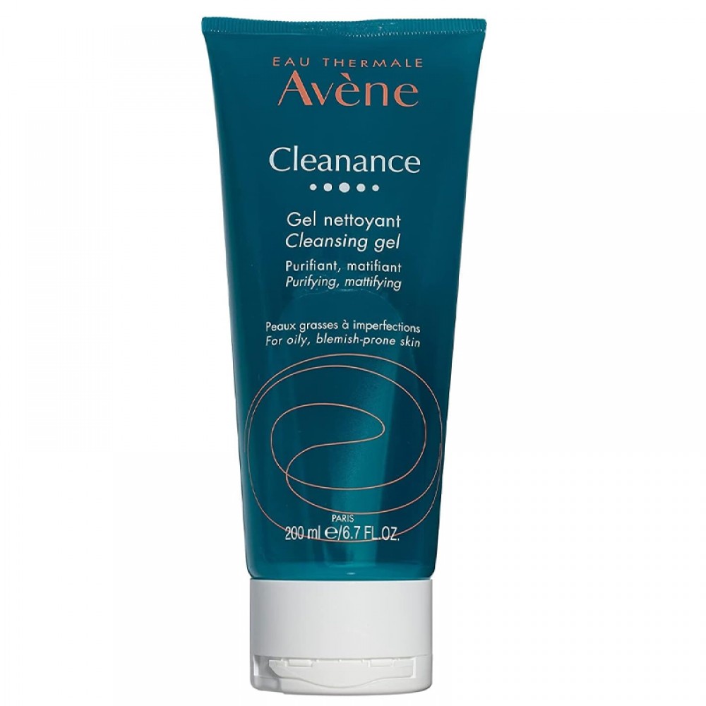 Avene Cleanance Gel Soapless Cleanser, 200Ml, Blue