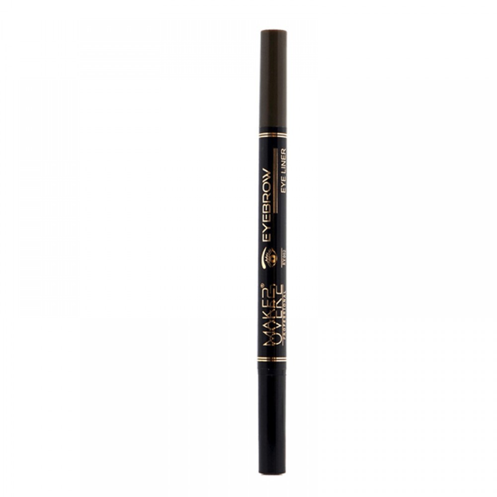 Make Over 22 2-In-1 Eyebrow And Eyeliner Pen - Black/Dark Brown - EY002