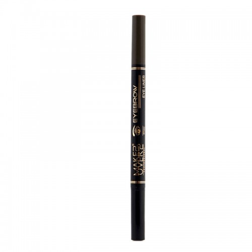 Make Over 22 2-In-1 Eyebrow And Eyeliner Pen - Black/Dark Brown - EY002