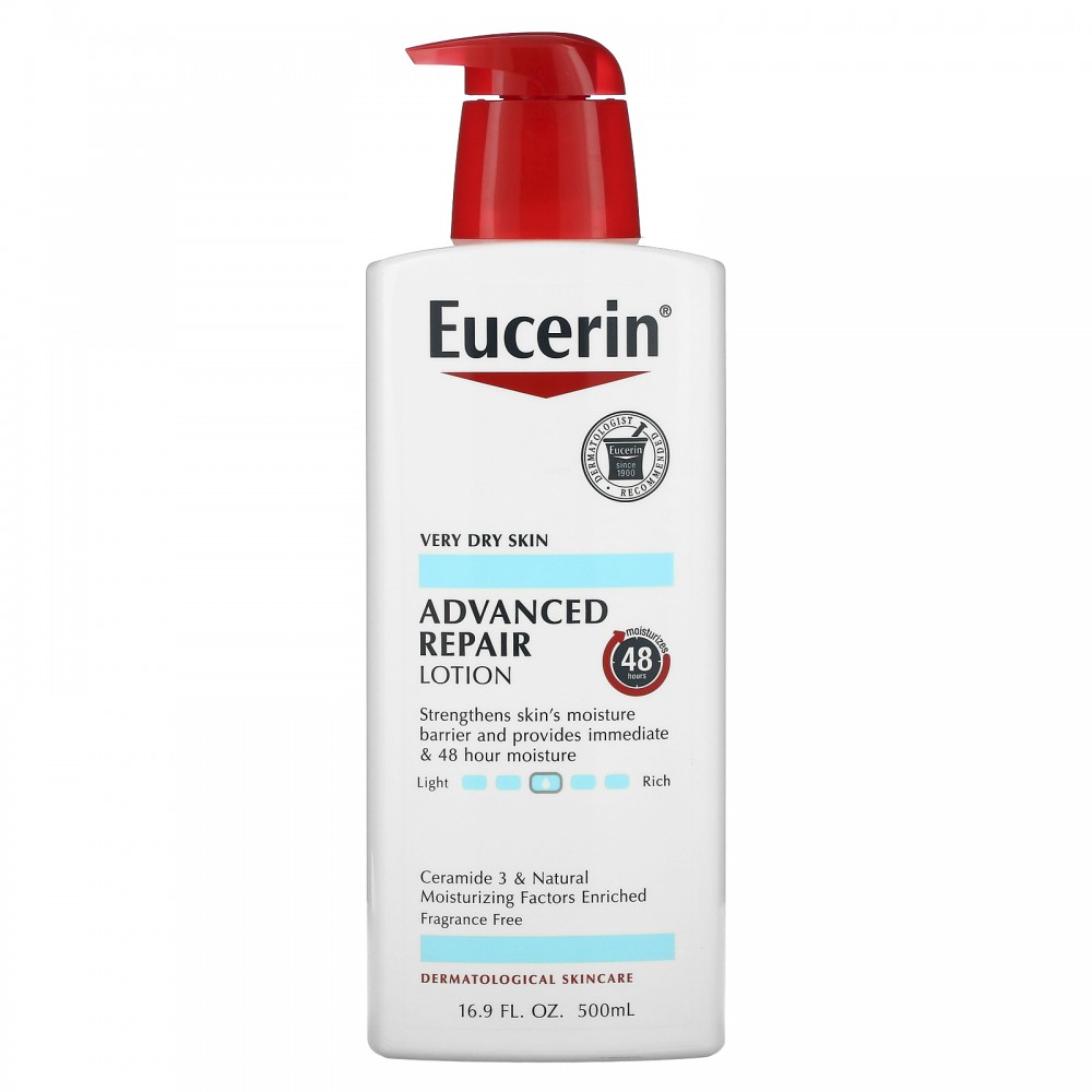 Eucerin Advanced Repair Lotion, Fragrance Free 500mil
