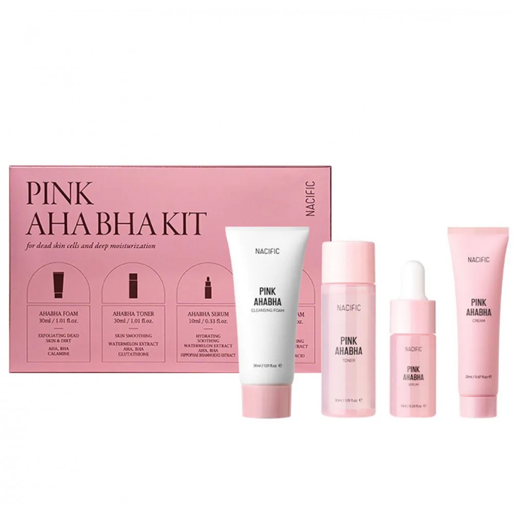 Nacific Pink AHA BHA KIT - 4 Pieces