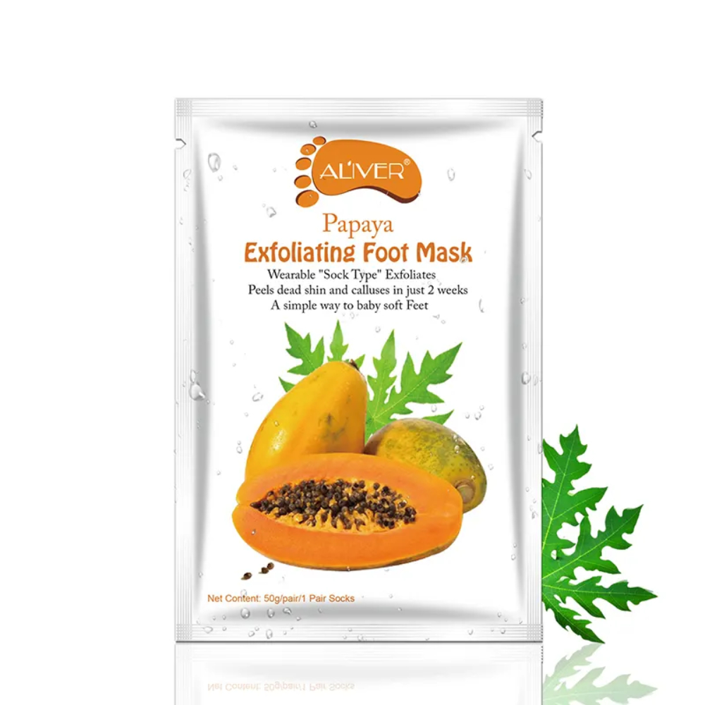 Aliver Papaya Exfoliating Foot Mask 50 g