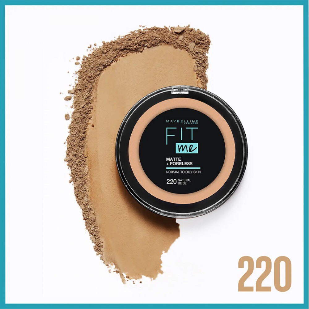 Maybelline Fit Me M+P P Pow Ap 220 Nat - Beige