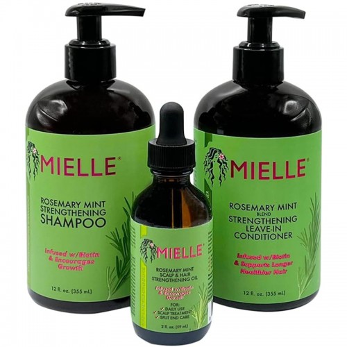 Mielle Rosemary Mint Organics Infused With Biotin and Encourages Hair Growth - Set 3 Pieces Mielle Rosemary Mint Organics Infused With Biotin and Encourages Hair Growth - Set 3 Pieces