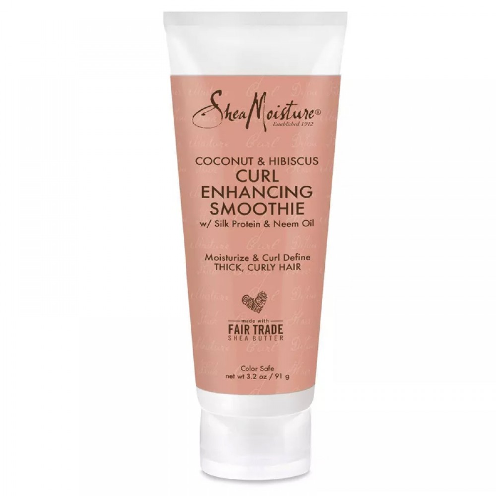 SheaMoisture Smoothie Curl Enhancing Cream for Thick Curly Hair Coconut and Hibiscus