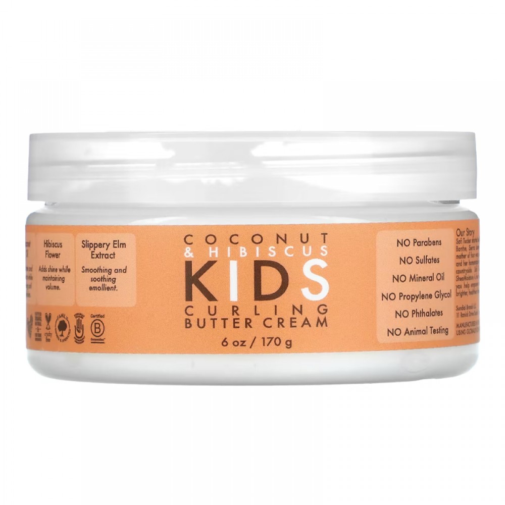 SheaMoisture, Kids Curling Butter Cream, Coconut & Hibiscus, 6 oz (170 g)