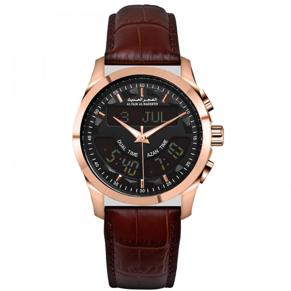 Al Fajr Alhadeeth Watch Leather Model  AL219RLB