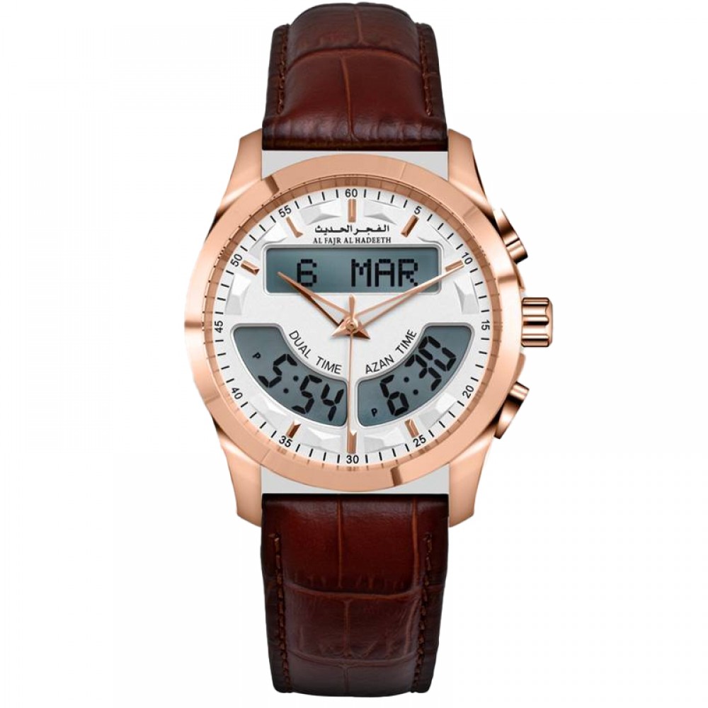 Al Fajr Alhadeeth Watch Leather Model AL219RLW