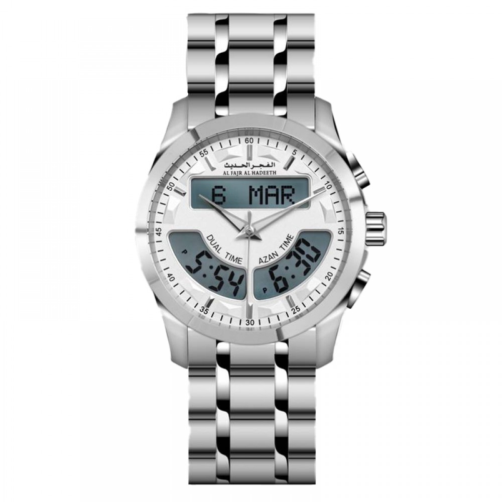 Al Fajr Alhadeeth Watch Silver Model AL219SW