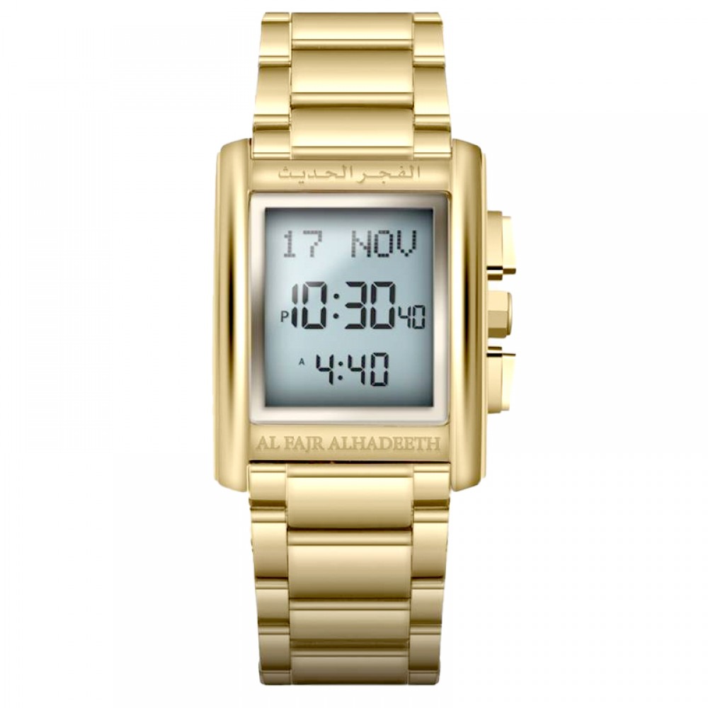 Al-Fajr Al-Hadith Deluxe Gold Watch Model AL208G