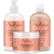 Shea Moisture Shampoo and Conditioner Set, Coconut and Hibiscus Curl & Shine 13-oz ea Bundled with Curl Enhancing Smoothie 12-oz. Curly Hair Products with Coconut Oil, Vitamin E & Neem Oil