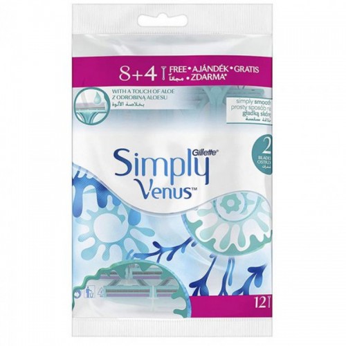 Gillette Simply Venus Women’s Razors 8+4 FREE