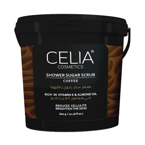 Celia Shower Sugar Scrub with Coffee - 600 gm Celia Shower Sugar Scrub with Coffee - 600 gm