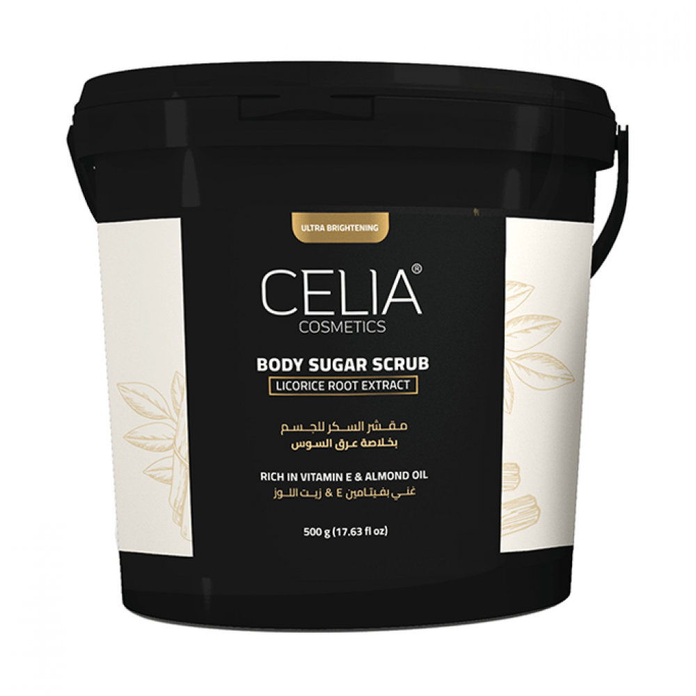 Celia Body Sugar Scrub Licorice Root Extract - 500 gm