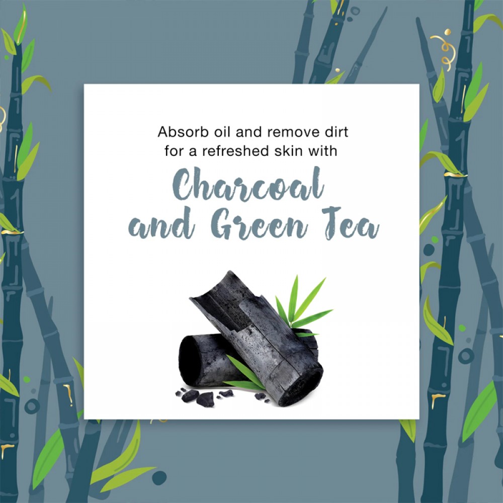 Detoxifying Charcoal And Green Tea Bamboo Sheet Mask 30ml