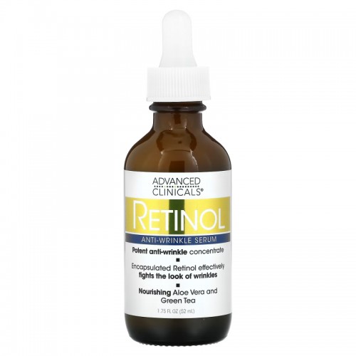 Advanced Clinicals, Retinol Serum, Anti-Wrinkle, 1.75 fl oz (52 ml)