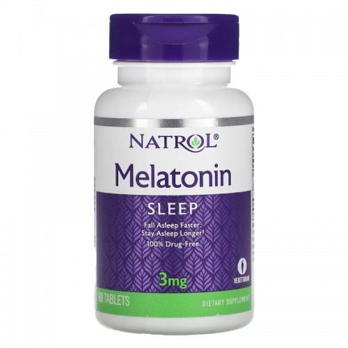Natrol, Melatonin, 3 mg, 60 Tablets Natrol, Melatonin, 3 mg, 60 Tablets