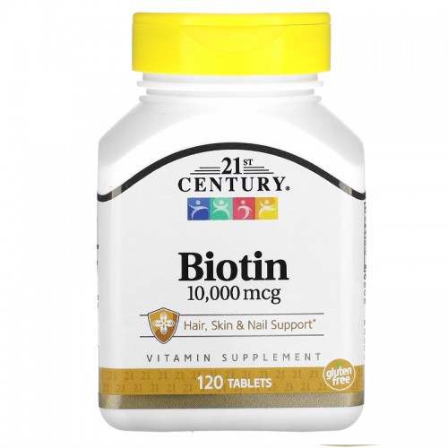 21st Century, Biotin, 10,000 mcg, 120 Tablets