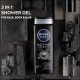 NIVEA Active Clean Shower Gel with Charcoal, 500ml