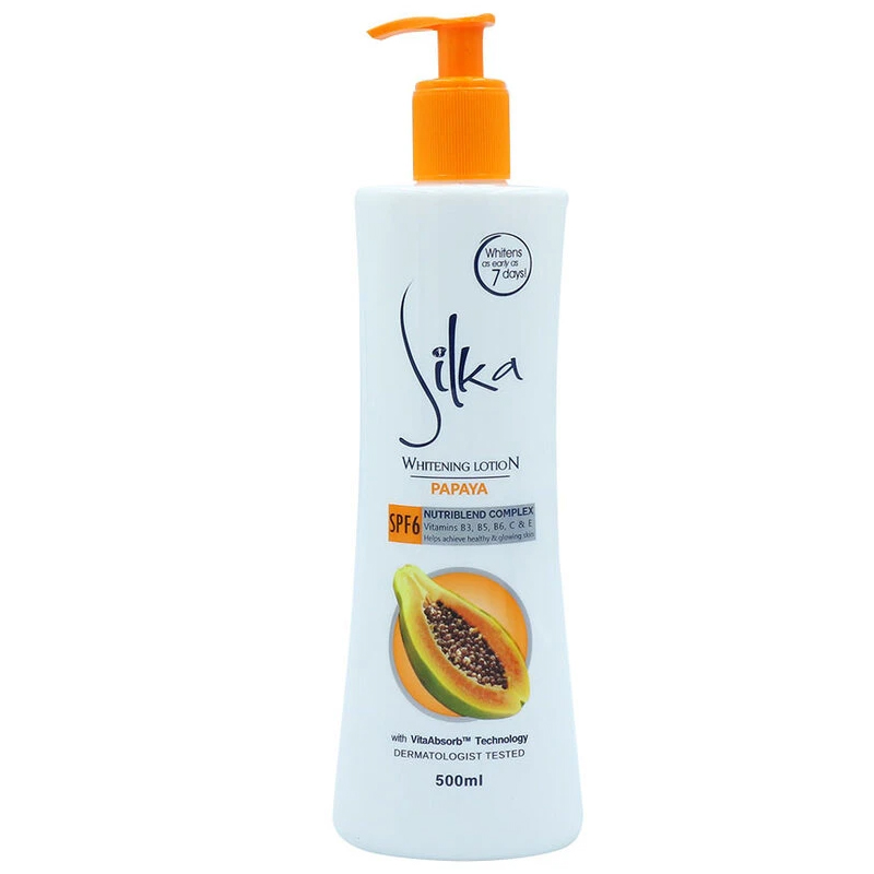 Silka Whitening Lotion Papaya with SPF6 500 ml