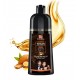 dark brown hair dye shampoo with argan oil, 420 ml