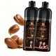 dark brown hair dye shampoo with argan oil, 420 ml