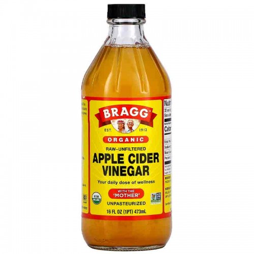 Bragg Raw Organic Apple Cider Vinegar with The Mother Unfiltered - 473 ml Bragg Raw Organic Apple Cider Vinegar with The Mother Unfiltered - 473 ml