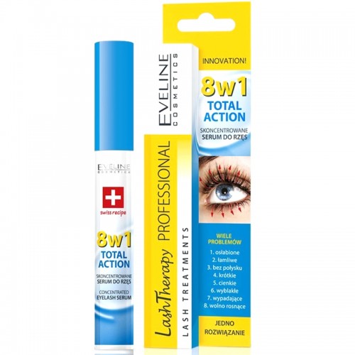 Eveline Lash Therapy Concentrated Serum 8 in 1 Volume and Lengthening 10 ml Eveline Lash Therapy Concentrated Serum 8 in 1 Volume and Lengthening 10 ml