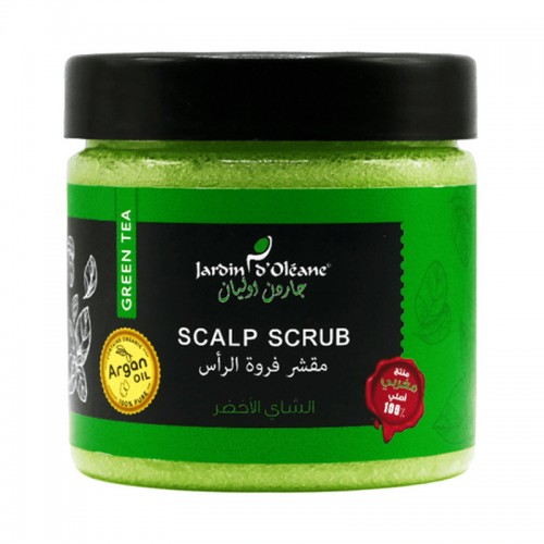 مقشر فروة الرأس بالشاي الأخضر من جاردن أوليان - 250ج