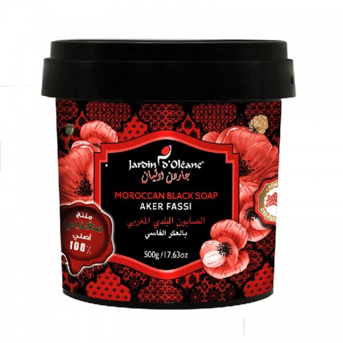 Jardin D Oleane Moroccan Blck Soap Aker Fassi - 500gm