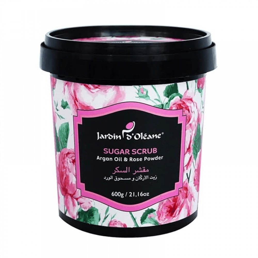 Jardin D Oleane Sugar Scrub , Argan Oil & Rose Pwder - 600g