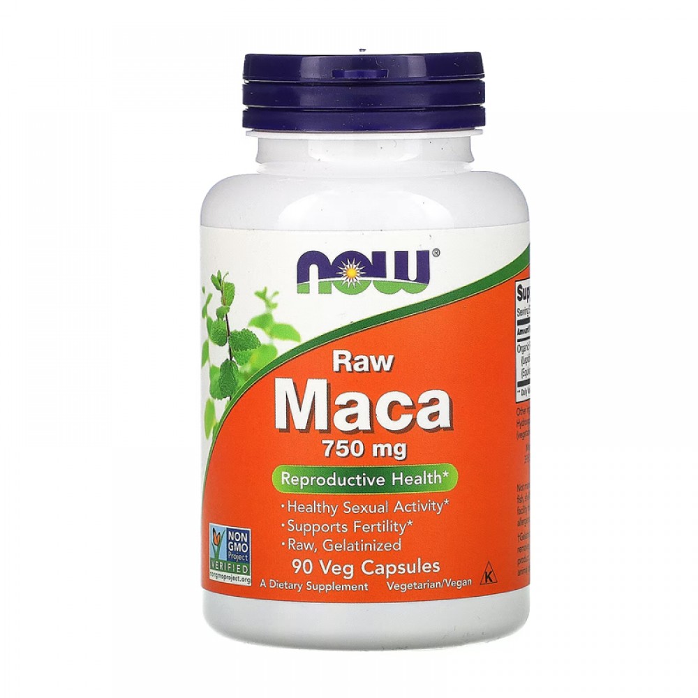 NOW Foods, Maca, Raw, 750 mg, 90 Veg Capsules
