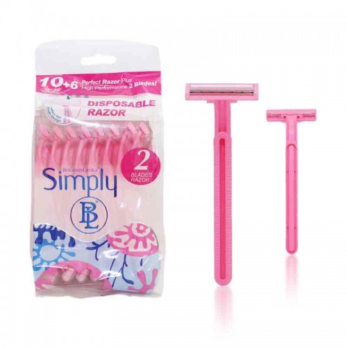 Box of 16Women Pink Razor Blades Disposable Stainless Steel High End Twin Blade Razors   Box of 16Women Pink Razor Blades Disposable Stainless Steel High End Twin Blade Razors