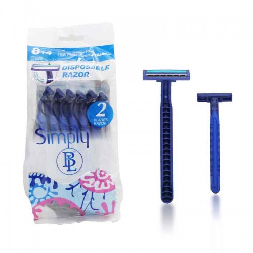 Box of 12 Blue Razor Blades Disposable Stainless Steel High End Twin Blade Razors   Box of 12 Blue Razor Blades Disposable Stainless Steel High End Twin Blade Razors
